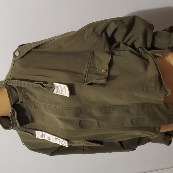 Thatix army colored fashion jacket - Picture 3 of 4